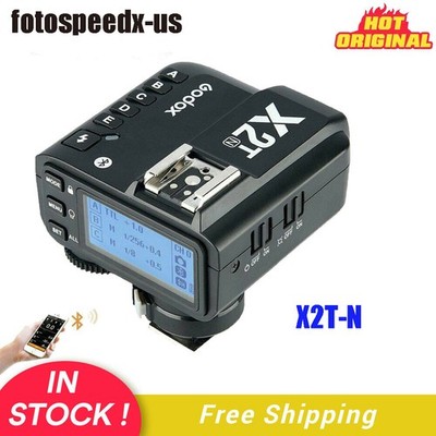 US Godox X2T-N TTL HSS Bluetooth Flash Speedlite Trigger Transmitter For Nikon