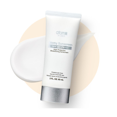 ATOMY Sunscreen SPF50+ PA+++ White 60ml Moisturizing Sun Cream K-Beauty