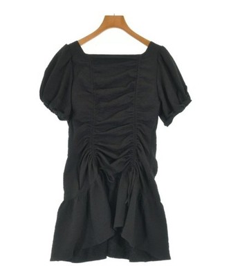 one after another NICE CLAUP Dresses Black(Flower Pattern) F 2200701900106