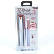 Finishing Touch Flawless Brows 18K Gold Plated Hair Remover   Parisian Blue NEW