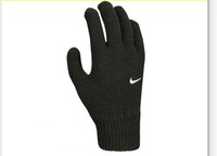 Nike Young Adult Swoosh Knit Gloves Black Official Merchandise Size LX New