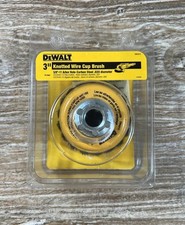 DeWALT 3" x 5/8"-11 Spindle Knotted Wire Cup Brush DW4910 NEW OLD STOCK