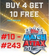 TOPPS MATCH ATTAX 2026/27 - 20th Anniversary Base Set #010 - #243