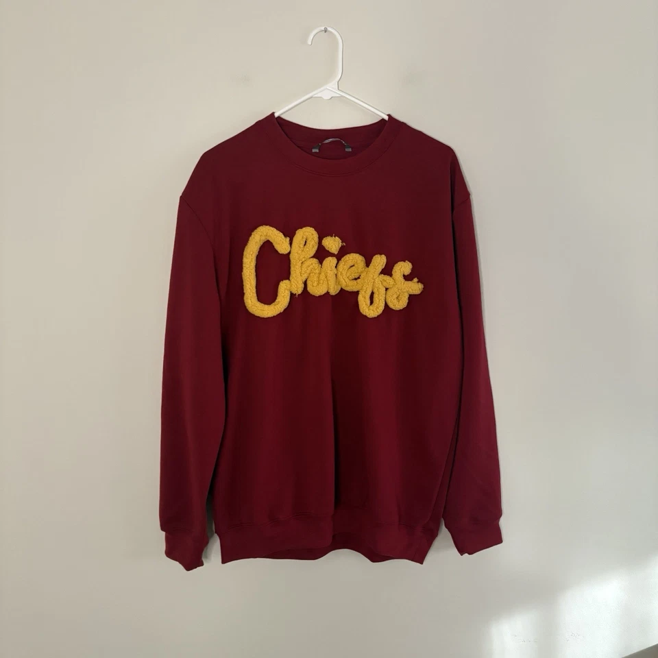 Sudadera para mujer mediana cuello redondo Kansas City Chiefs fútbol usado en excelente estado  Foto 3 de 4