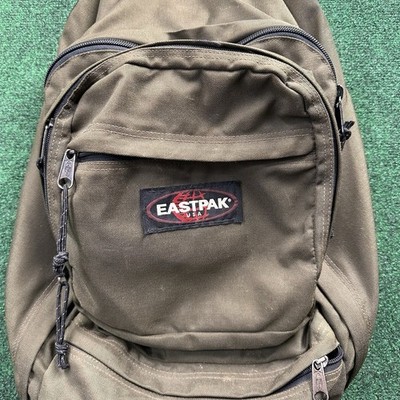 Vintage Eastpak Backpack Made In USA Brown Green - EUC | eBay