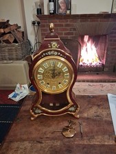 Original RARE  Swiss  ELUXA Regence 15” 8 days hand painted clock  