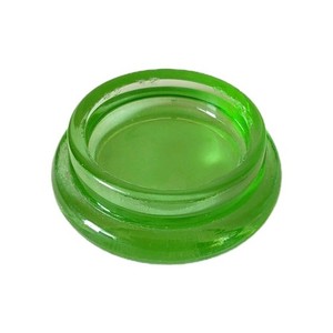 Vintage Uranium Glass Furniture Leg Coaster 