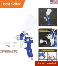 Portable 125cc Mini Hvlp Spray Gun With 0.8mm Nozzle For Detailing Excellence