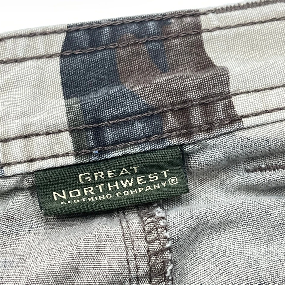 Шорты карго Great Northwest мужские размер 42 зеленый камуфляж повседневные 100% хлопок  - Изображение 4 из 4