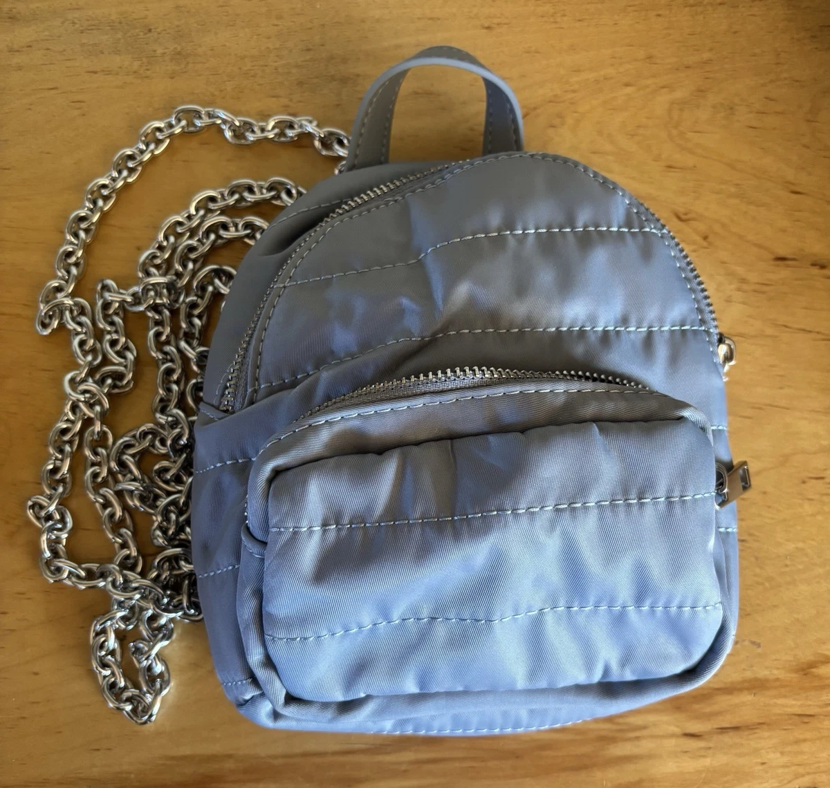 Fabulous JustFab Light Gray Backpack Crossbody Purse Fabigun Concealed Carry Backpack/Purse (1956 Olive) main image 2