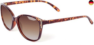 Face Shadow Sonnenbrille Damen Polarisiert Cateye mit Metall Dekoration UV400