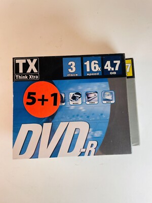 6 leere DVDs in Box gute Qualität und im Blister