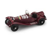 1:43 Brumm Alfa Romeo 2300 #105 Mille Miglia 1932 T.Nuvolari G.B.Guidotti R078B