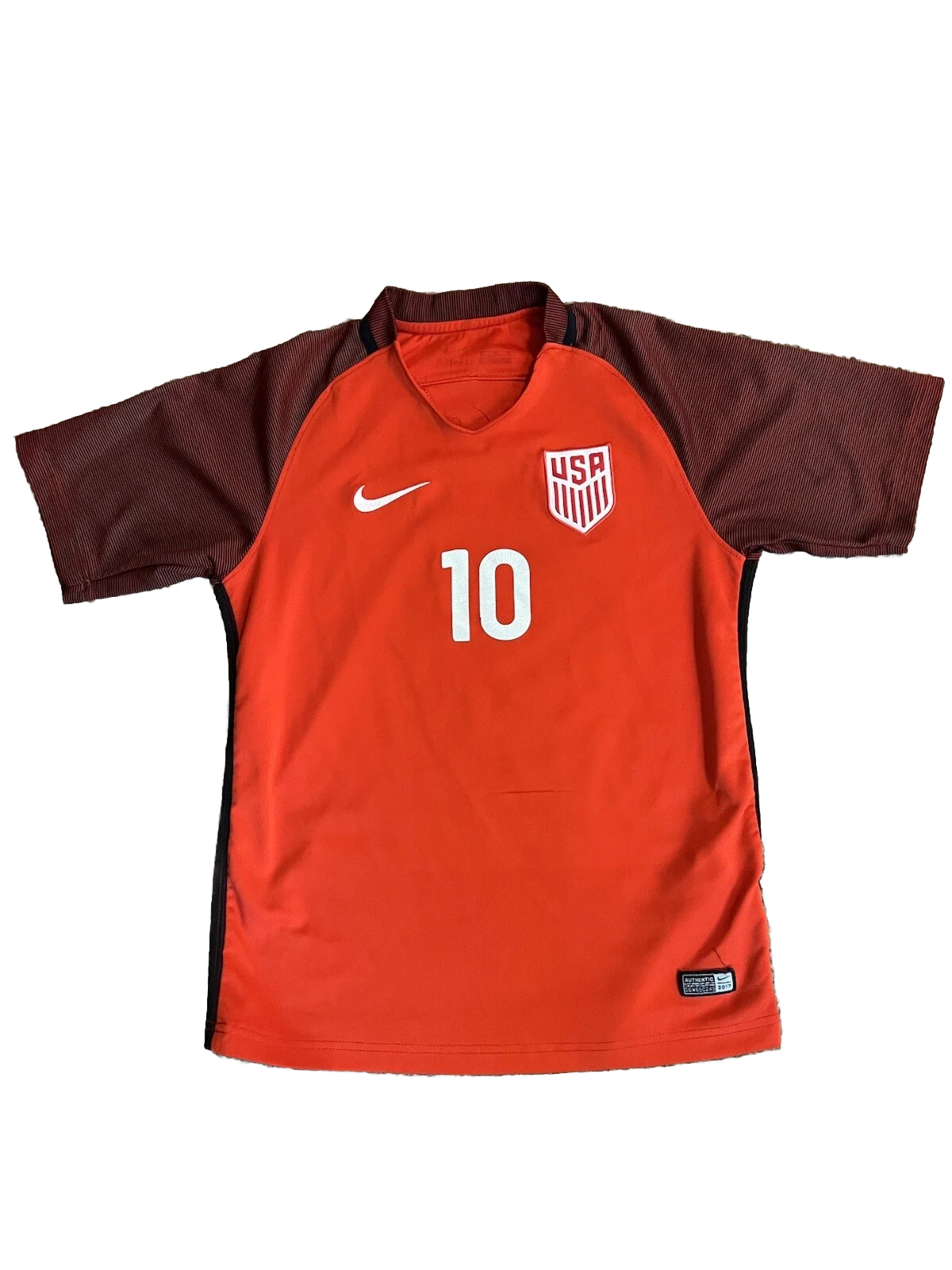 USMNT Nike 2017-18 Red Jersey #10 Pulisic Mens Size Medium See Pics