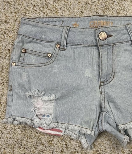 Celebrity Pink Women's Distressed Cutoff Jean Shorts sz 5 (29 x 2) - Picture 13 of 24