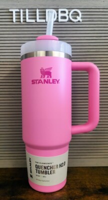 Stanley PINK PEONY 30 oz Flowstate Quencher H2.0 Tumbler **IN HAND**