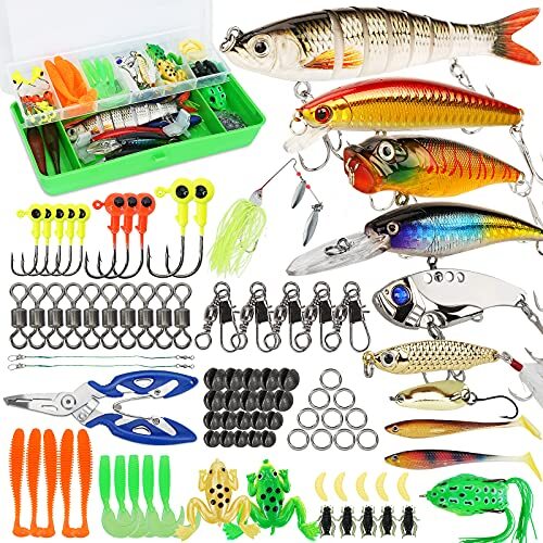 Angelköder Tackle Box Barsch Angelset inkl. 92 Teile Angelgerätebox - Bild 4 von 7