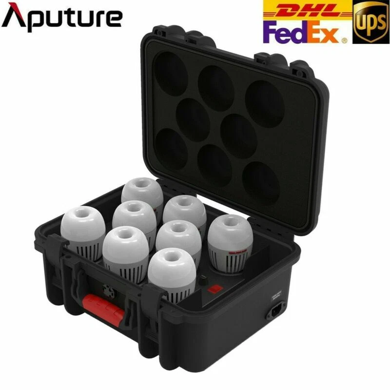Aputure Accent B7C 8-Light Kit 7W Smart Light Bulb 2000K-10000K + Charging Box - Image 2 of 4