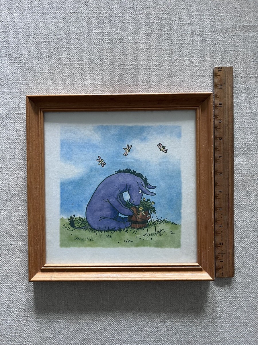 Classic Winnie The Pooh Eeyore Framed Artwork | eBay