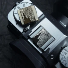 Metal Camera Hot Shoe Cover Star For Leica Sony A7C2 Canon Nikon ZFC Fuji XT50