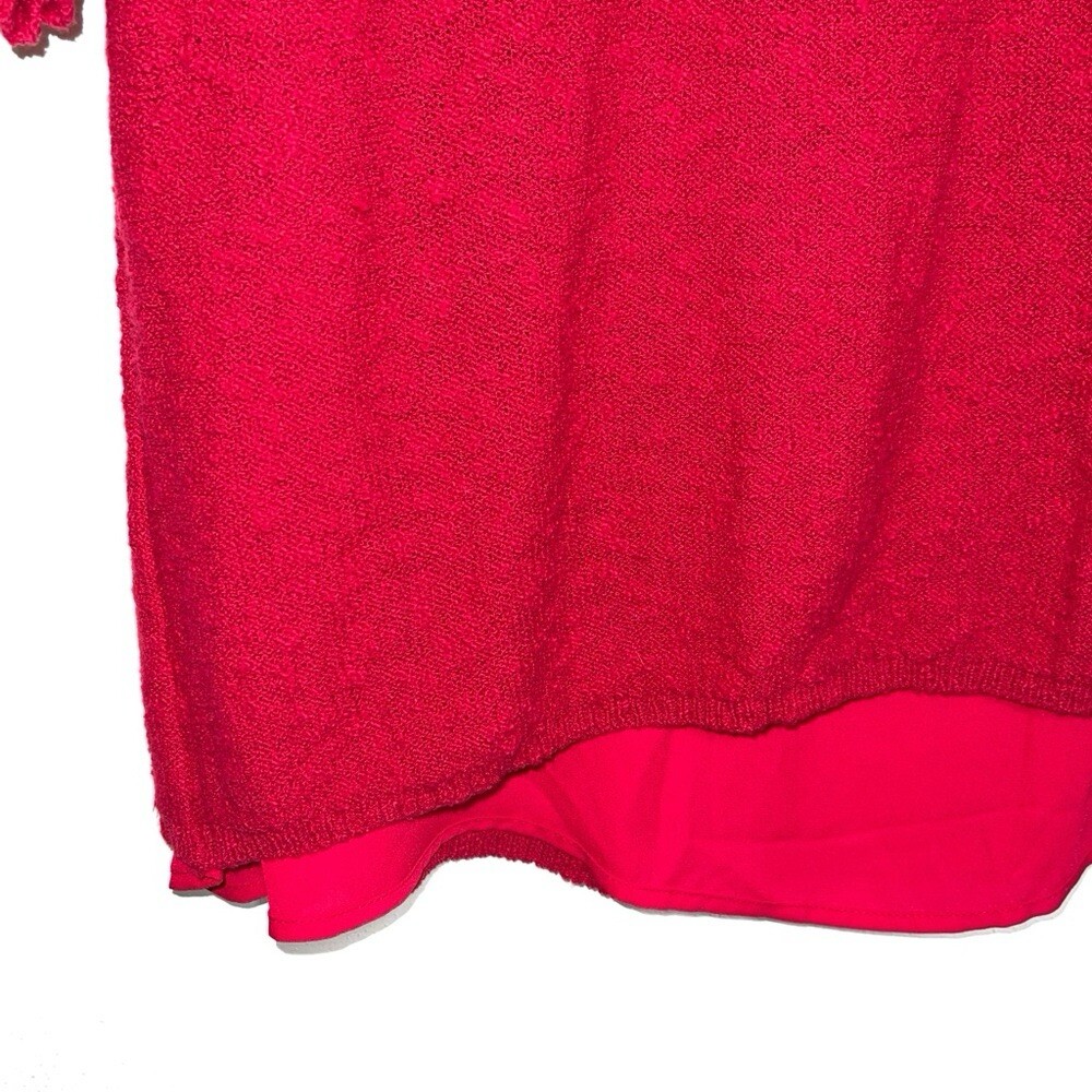 Two by Vince Camuto Solid Red Split Back V-neck K… - image 5