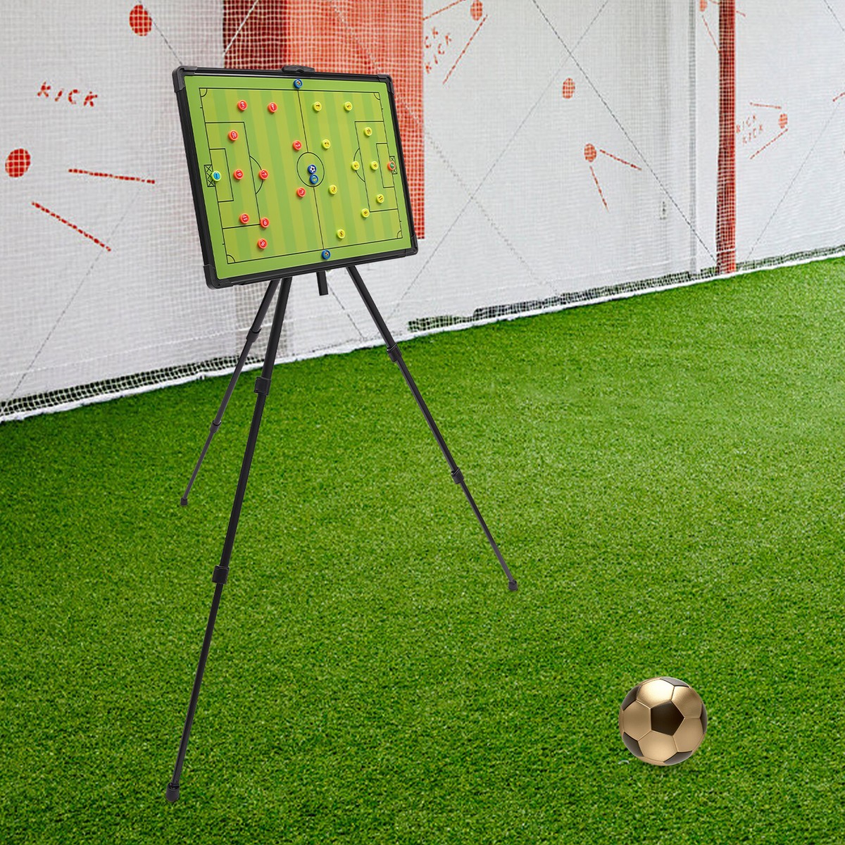 140cm(H) Football Tactical Board, 60*45cm Magnetic Board, Coaching