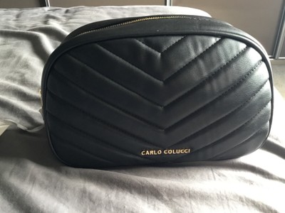 carlo colucci schminktasche ib schwarz nagelneu