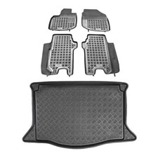 Rezaw-plast Rubber Floor Mats For Honda Fit 20072013 Pe Cargo Trunk Mat