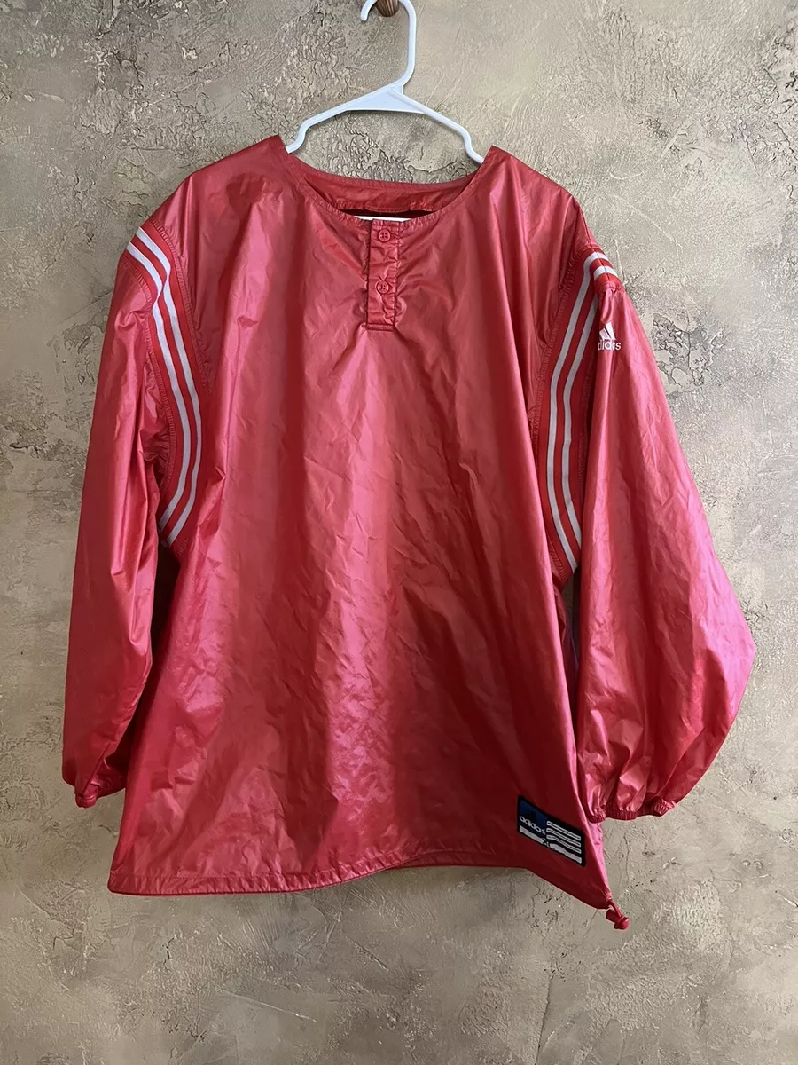 Adidas poncho windbreaker best sale red