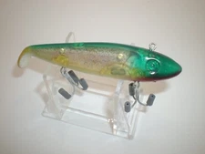 Vintage Mann's Pogo 911 Fishing Lure ~3 3/4" Silver & Green Translucent- Ex Cond