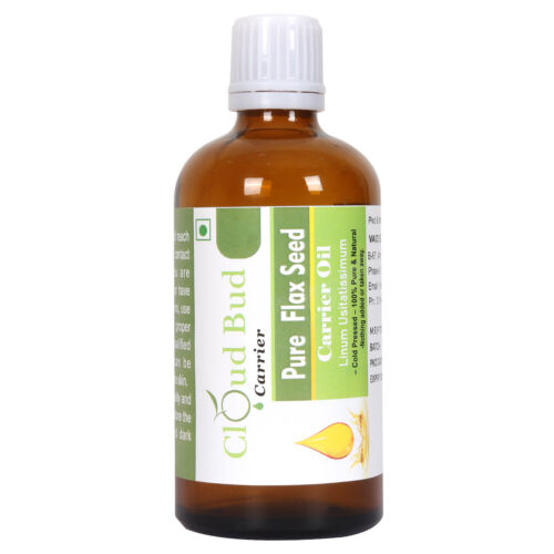 Pure Flax Seed Oil Linum Usitatissimum Cold Pressed Uncut Natural For Skin Hair - Afbeelding 1 van 15
