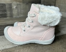 Osh Kosh B'Gosh TODDLER GIRLS PINK Sparkle Boots Faux Fur Size 9