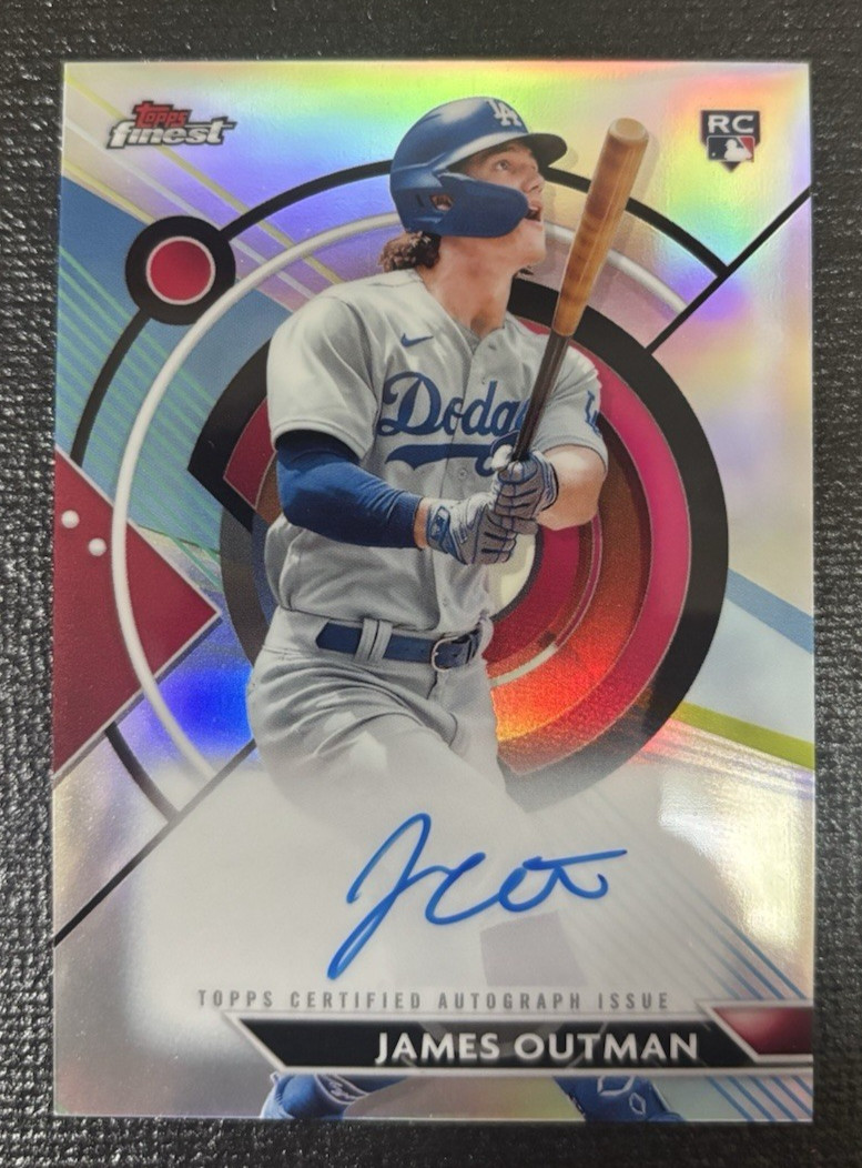 2023 Topps Finest Finest Auto James Outman #FA-JO Rookie Auto RC