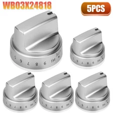 WB03X24818 Stove Knob Replace For GE Gas Stove Knob PS11729081 AP5989029 5 Pcs