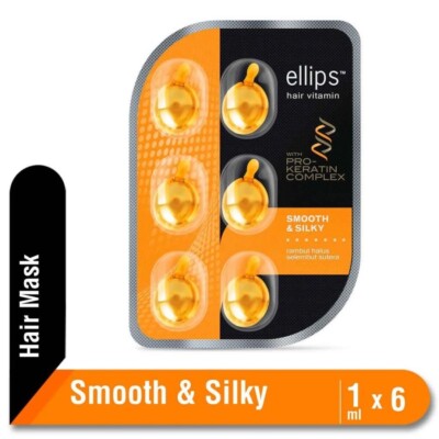 ELLIPS Hair Vitamin Pro-Keratin Moroccan Oil Smooth And Silky Colored Hair 6pcs