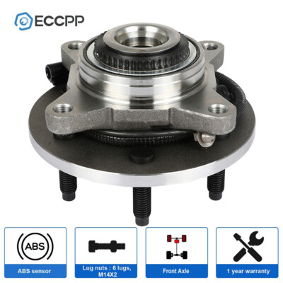 ECCPP 1 Pcs Wheel Hub Bearing Front For 2004-2008 Ford F150 Expedition 4WD 6 Lug
