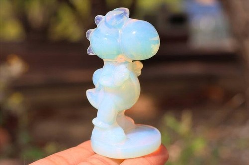 2.8'' Opalite Carved frog Reiki Crystal Figurine Crystal Heal Decor gift 1PC - Picture 8 of 10