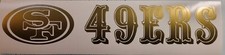 San Francisco 49ers Vinyl Decal Set Windows Cars Trucks Bumpers Laptops Lockers