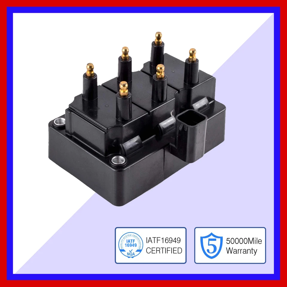 1PC IGNITION COIL UDO971 for 1991 1992 1993 1994 1995 DODGE CARAVAN 3.3L V6 - Image 3 of 4