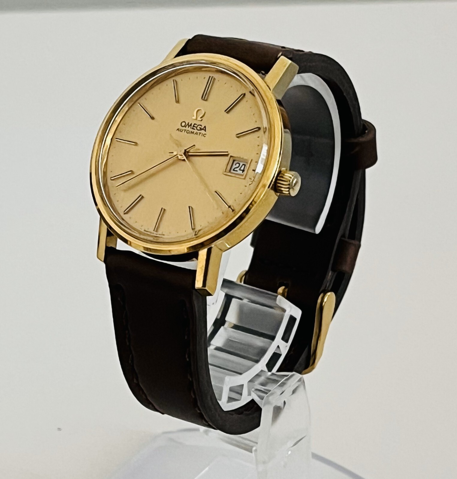 Vintage Omega Ref.166.0202 Cal.1012 Men's Automatic Watch GP Date Exc+5  