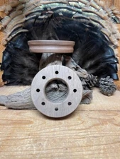 1- Easy grip Double-sided Walnut Turkey Call Pot only - unfinished - DS8WT