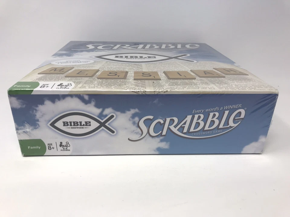 Scrabble Board Game Bible Edition Every Word is a Winner Crossword Game Sealed - Image 4 of 4