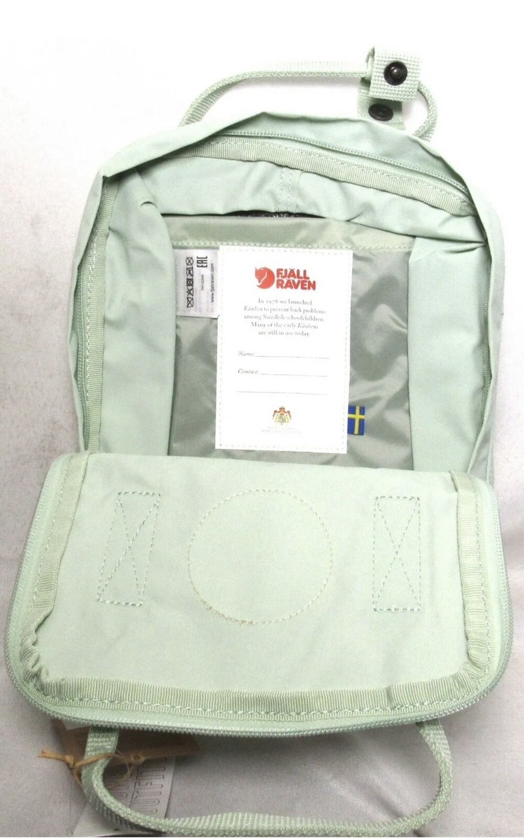 FJALLRAVEN Kanken Mini Backpack (Color: 600 Mint Green