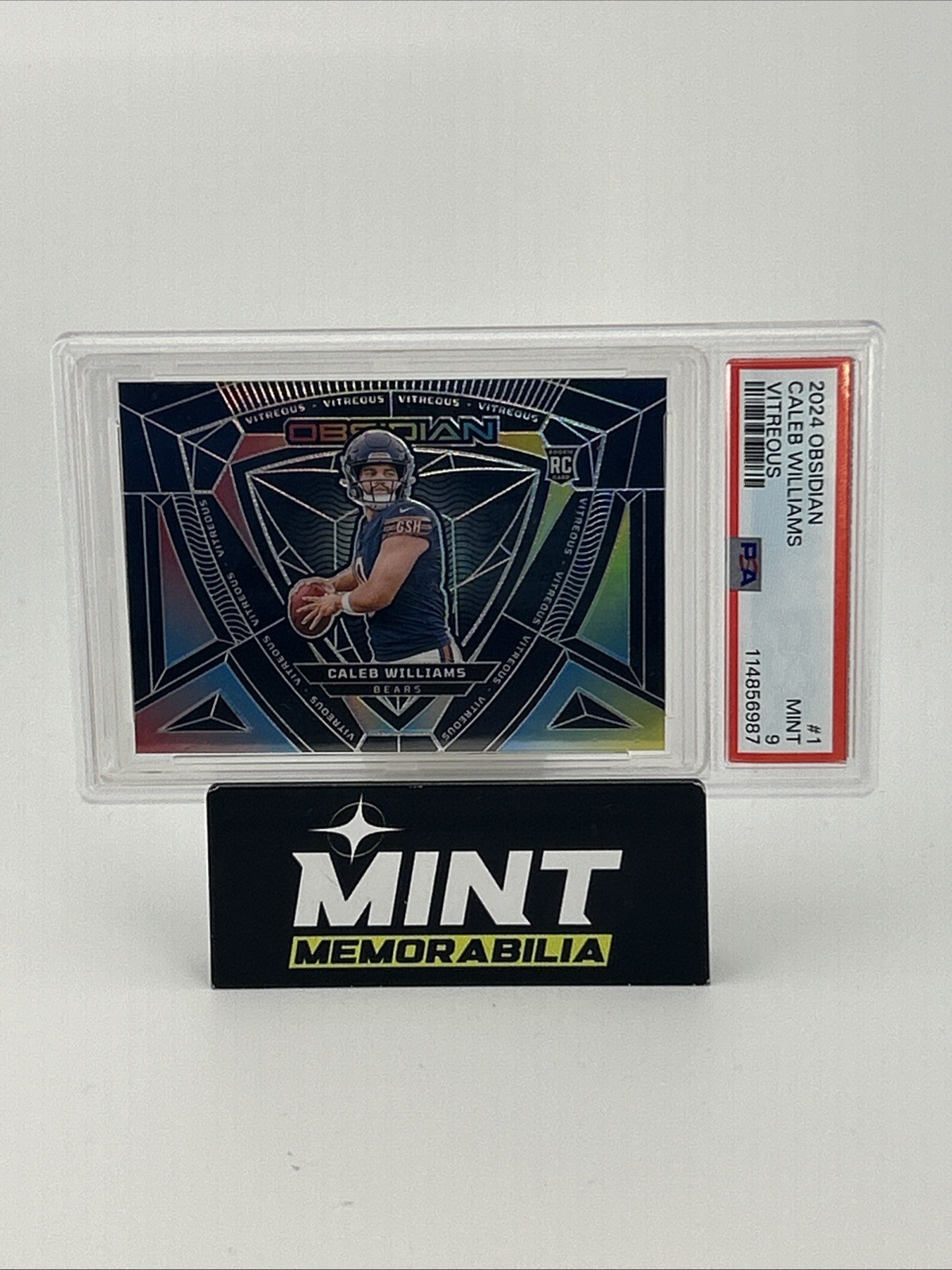 2024 Obsidian Caleb Williams Vitreous RC Mint 9