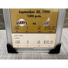 San Francisco Giants Baseball Original Vintage Sports Ticket San Francisco Giants Baseball Original Vintage Sports Ticket