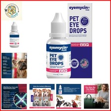 EYEMYCIN pet Eye Drops 1 fl oz Eye Drops for Dogs and Cats Vet-Recommended Do...