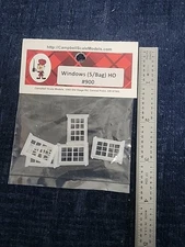 Campbell Scale Models 900, Windows, HO Scale (5 Per Bag)
