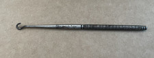 Vintage METAL Shoe Button Hook neat pattern to handle steel