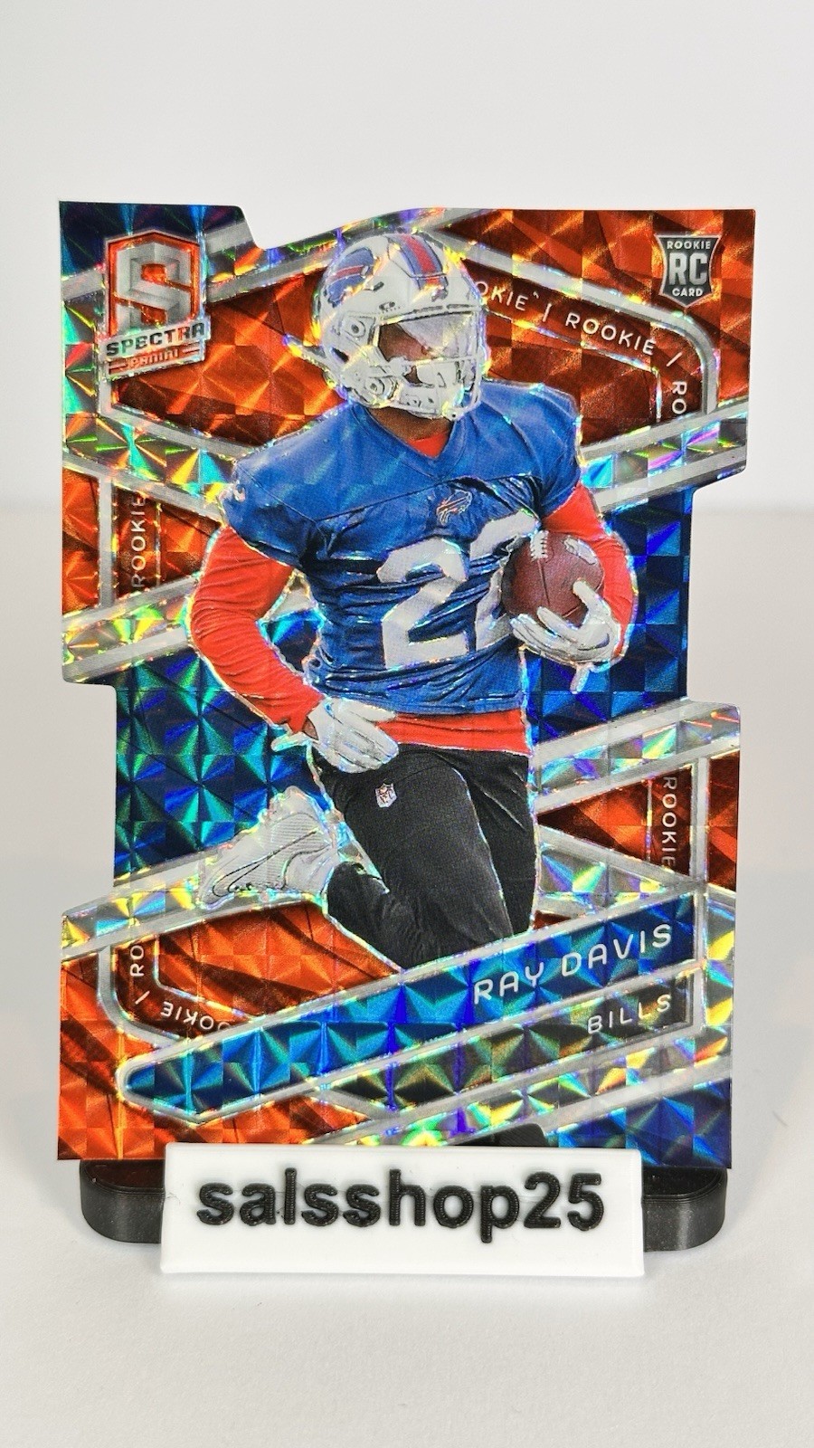 2024 Panini Spectra Ray Davis Orange Prizm Die Cut #147 /15