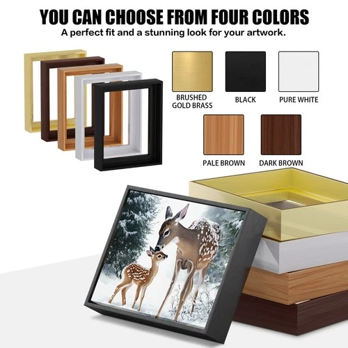 Canvas Floater Frame -Floating Frame for 1 1/4" Deep Canvas Wall Art